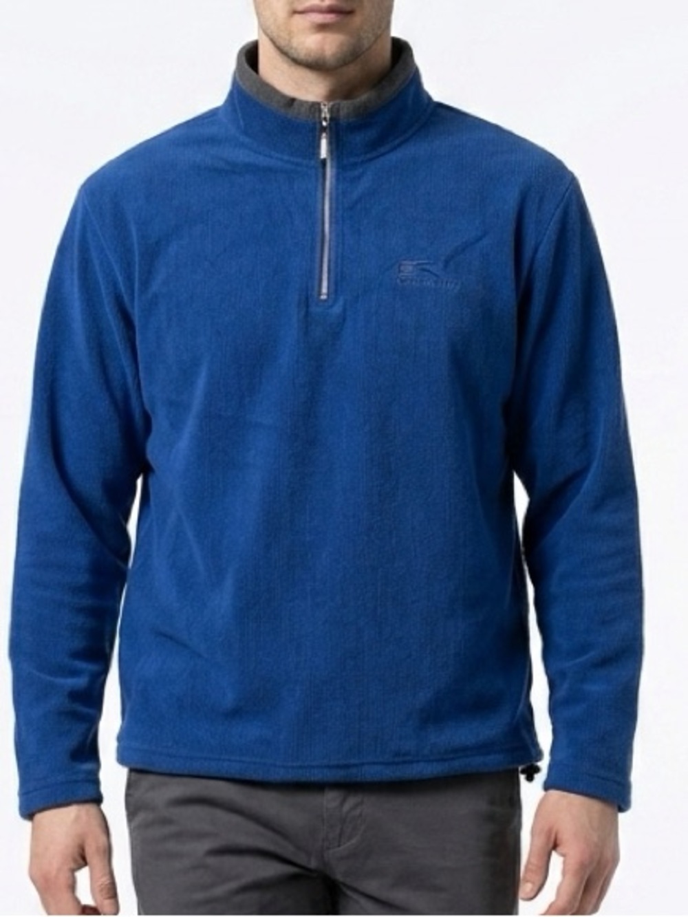 Free‎ Country Men's Blue Fleece Pullover Jacket Size L Casual Fall Wear